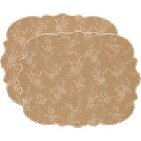 Gia Bordstablett Blomma 35x45 cm 2-pack Beige