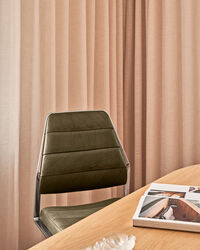 454 Swivel Chair With wheels Bosco Leather