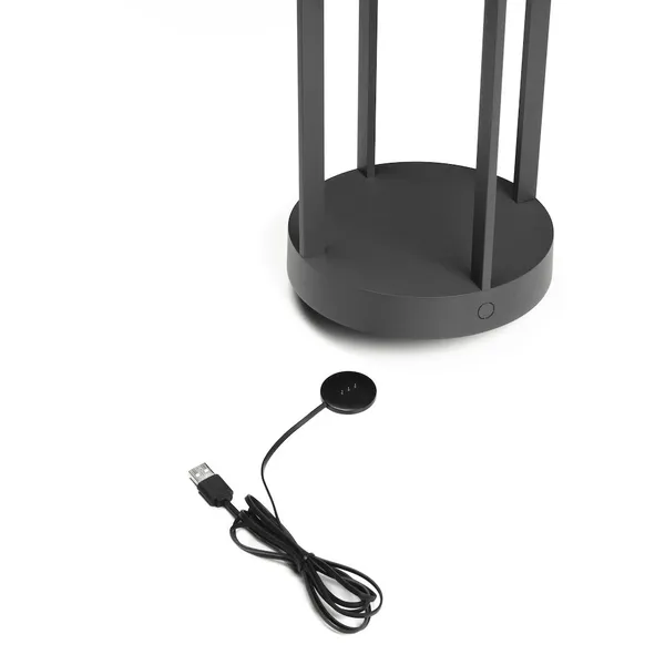 Chieti Bordlampe Bærbar Grå