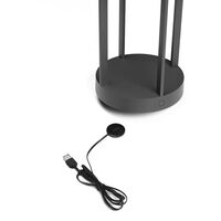 Chieti Bordlampe Bærbar Grå