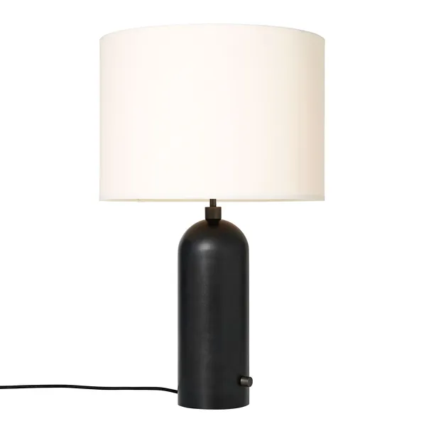 Gravity Bordlampe Stor Sort Stål / Hvid
