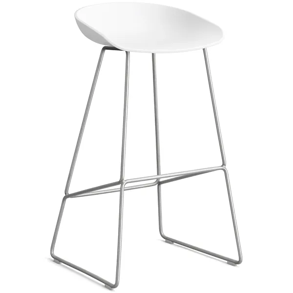 AAS 38 2.0 Barstol 75 cm Rostfritt Stål / Vit