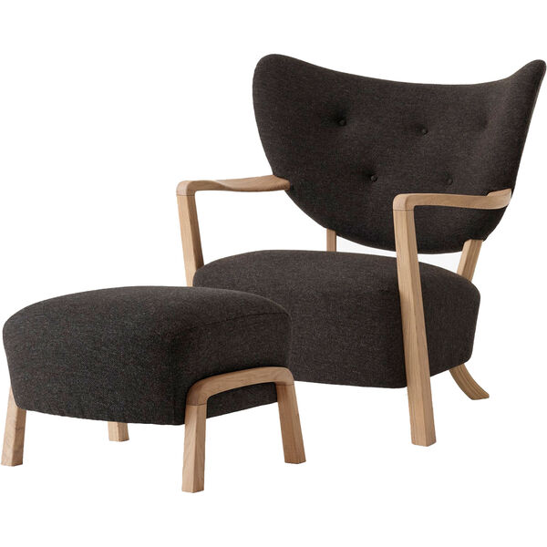Wulff ATD2 Loungestol + Fotskammel Eik/Hallingdal 376