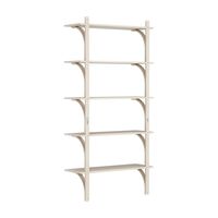 Levi Wall Shelf 90 cm Big Brass / White Pigmented Ash