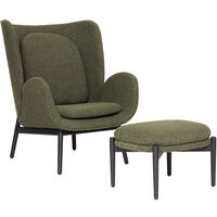 Embrace Armchair With Footstool L Barnum Pine 9