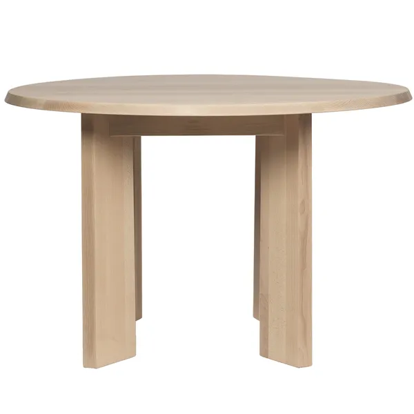 Tarn Spisebord Ø115 cm Hvidolieret Bøg