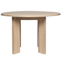 Tarn Spisebord Ø115 cm Hvidolieret Bøg
