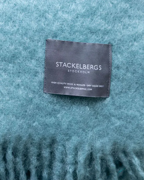 Mohair Pläd 130x170 cm Aqua