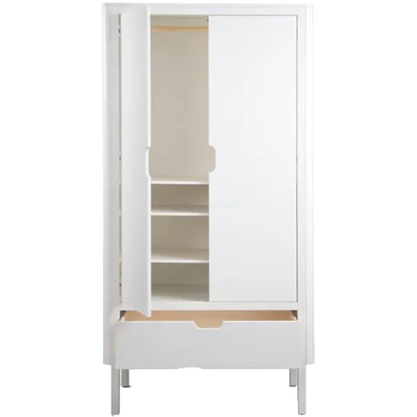 Vaatekaappi Kahdella Ovella Classic White