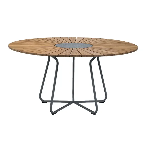 Circle Bord 150 cm Bambu/Grå