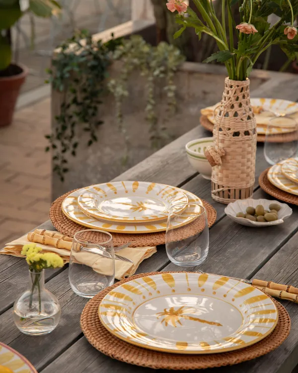 Cannes Sidetallerken 22 cm Gul