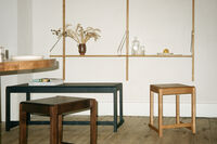 Low Stool 01 Stol Brun