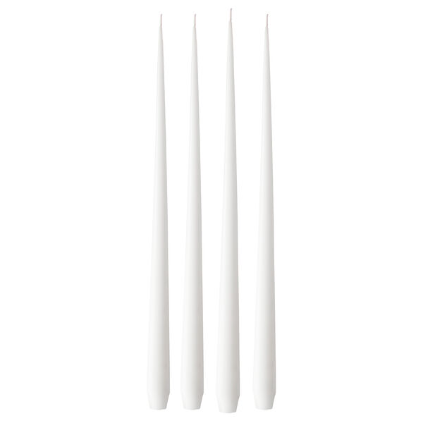 Antiklys Mat 42 cm 4-pak Pure White