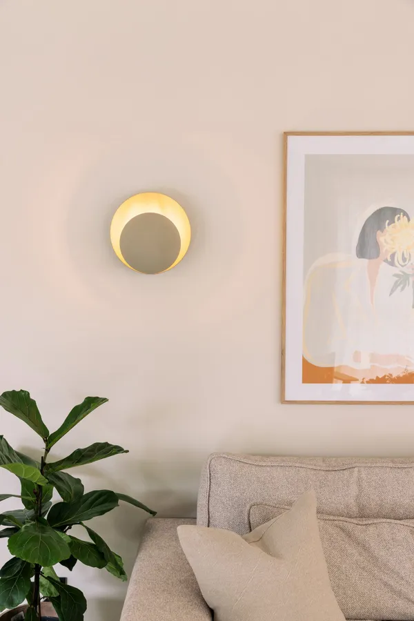 Orbit Vegglampe Beige