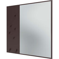 Memo Wall Mirror With Notice Board Balsamic