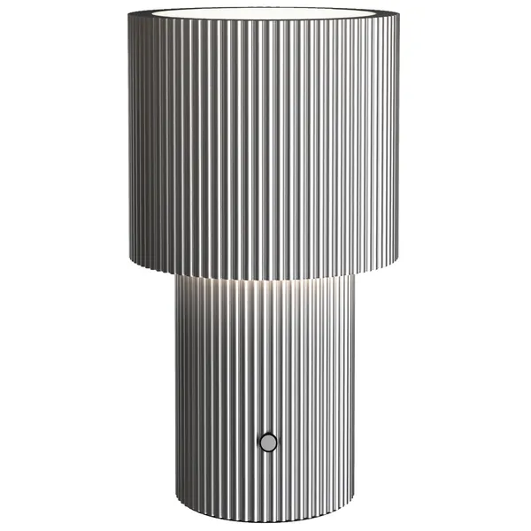 Iluma Bordlampe Bærbar Sølv