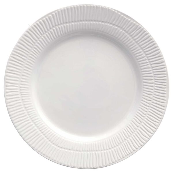 Stripes Tallerken 28 cm Hvit