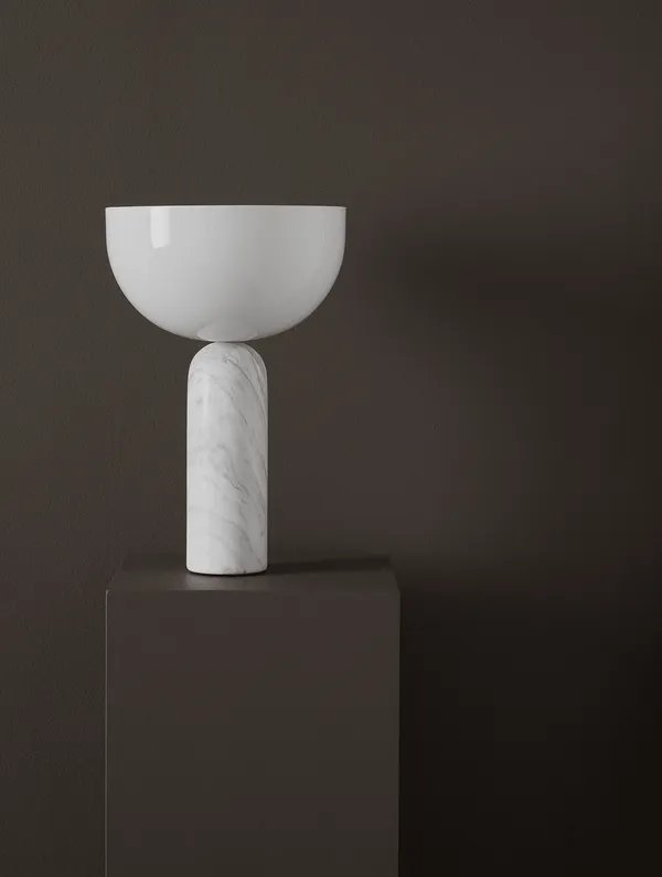Kizu Bordlampe Large Hvit Marmor