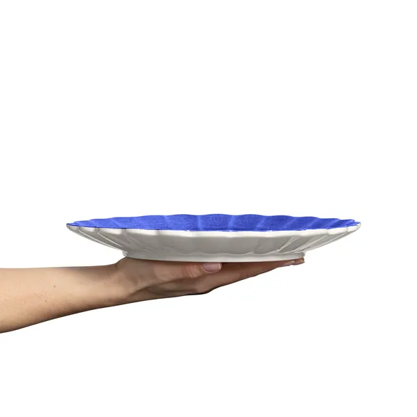 Oyster Tallerken Blå 28 cm