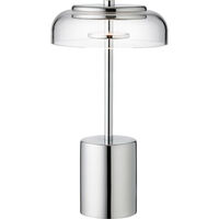 Blossi Mini Bordlampe Bærbar Krom / Klar