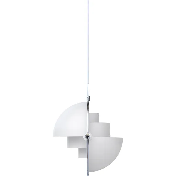 Multi-Lite Pendel 36 cm Krom / Hvid Semi-mat