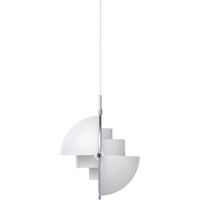 Multi-Lite Pendel 36 cm Krom / Hvid Semi-mat