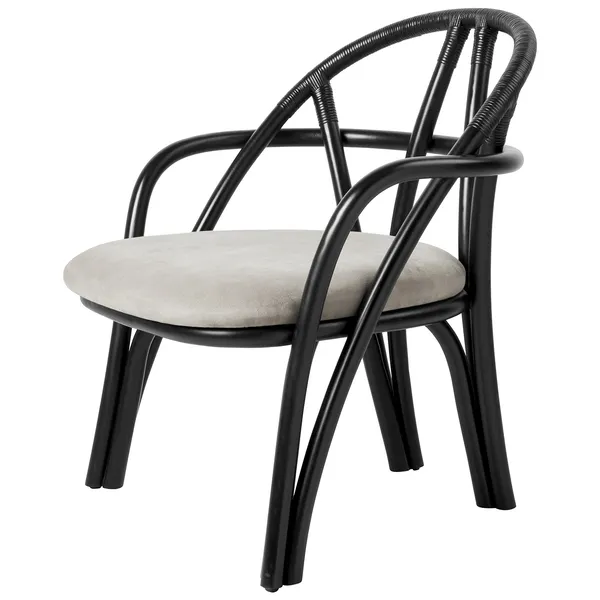 Bistra Loungestol Ebony / Fustagno 001
