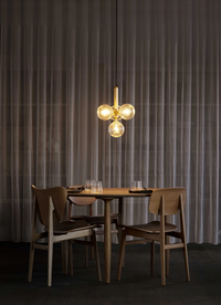 Miira 4 Lysekrone Messing / Klar