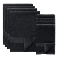 Alva Handduksset 50x70 + 70x140 cm 8-pack Mörkblå