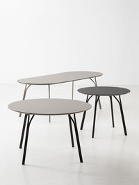 Tree Spisebord L: 220cm Beige Top / Sorte Ben