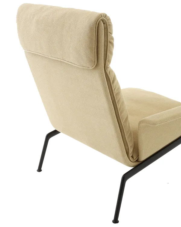 Muno LN17 Loungestol Høy Rygg Med Armlener Warm Black / Clay 0007