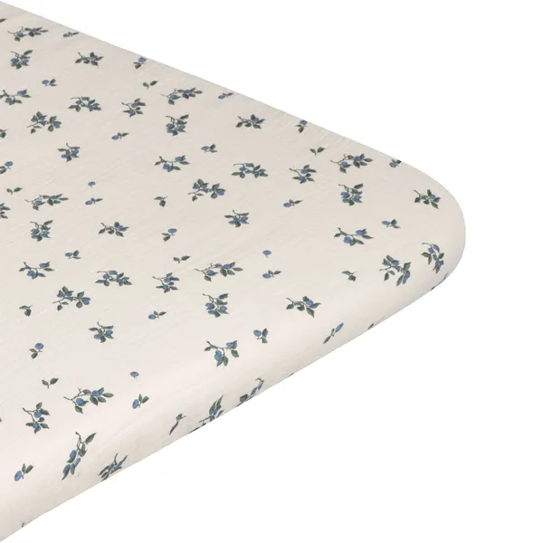 Blueberry Muslin Fitted Sheet 180x200 cm
