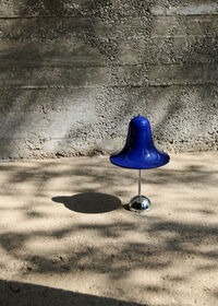 Pantop Bordlampe Bærbar Ø18 Krom / Night Blue