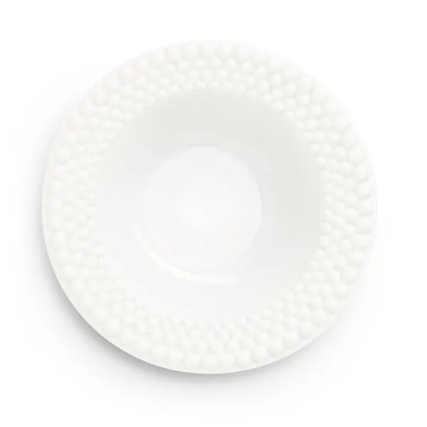 Bubbles Suppetallerken Ø25cm Hvid