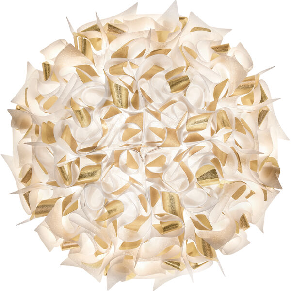 Veli Aurea Vegg-/Taklampe Hvit / Gull 78 cm