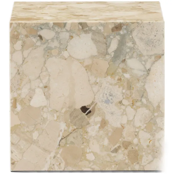 Plinth Cubic Sidobord 40x40 cm Kunis Breccia Marmor