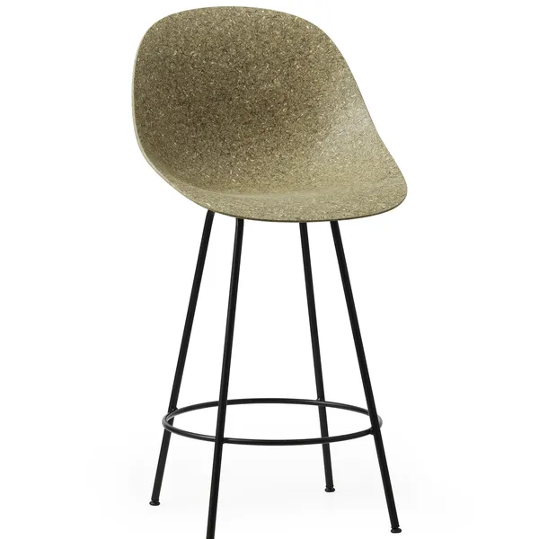 Mat Barstol 65 cm Seaweed / Sort