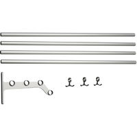 Nostalgi 291 Tilbygningsdel Til Hattehylde Aluminium / Sort