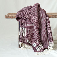 Kattefot Pledd 150x220 cm Burgundy