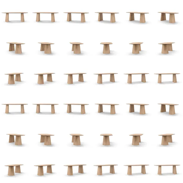 Social Spisebord Naturligt Egetræ 220 cm