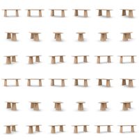 Social Spisebord Naturligt Egetræ 220 cm