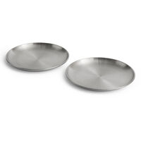Outdoor Market Steel Plate Set of 2 Large