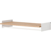 Wardrobe Shelf Set 35x80 cm Oak / White