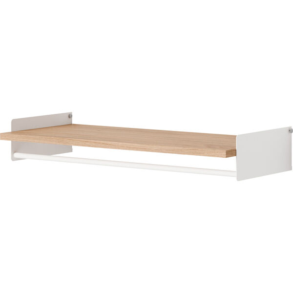 Garderobshylla Set 35x80 cm Ek / Vit