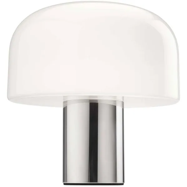 Bellhop Glass T Bordslampa Bright Aluminum