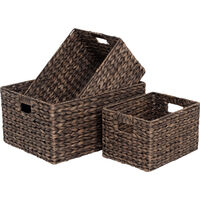 Water Hyacinth Korgar Brun 3-pack L