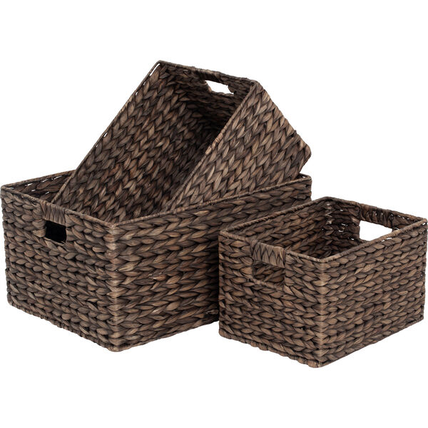 Water Hyacinth Kurve Brune 3-pak L