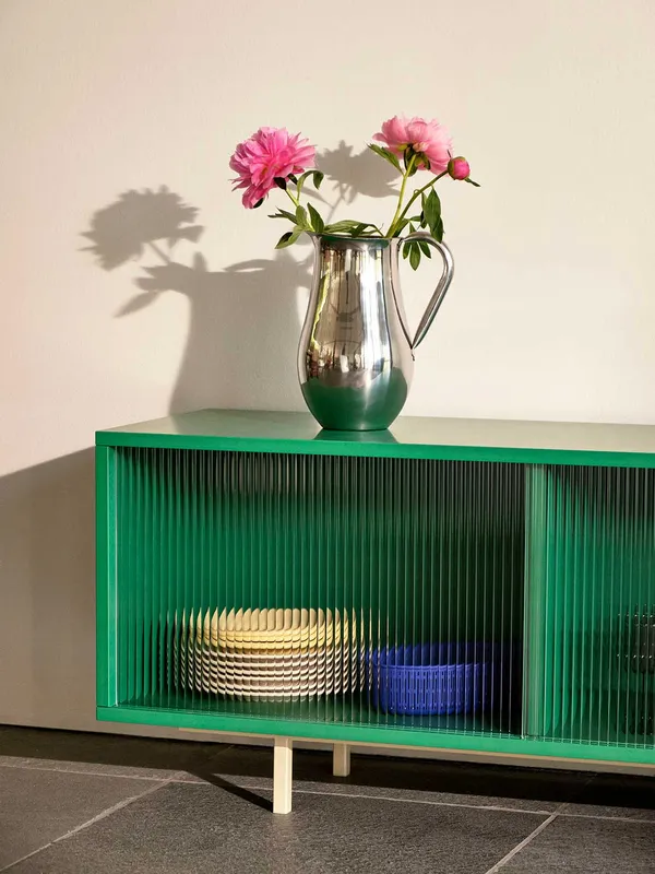 Colour Cabinet Senkki Lasiovi 120 cm / Dark Mint