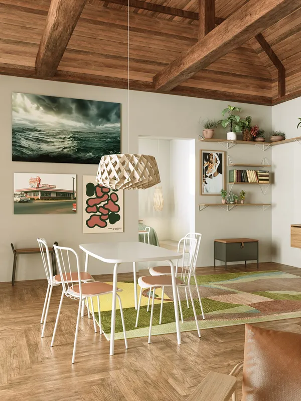 Same Spisestol Hvit/White Oak
