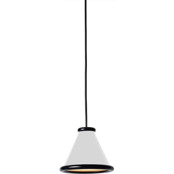 Belle Pendel Ø15 Glossy White / Glossy Black